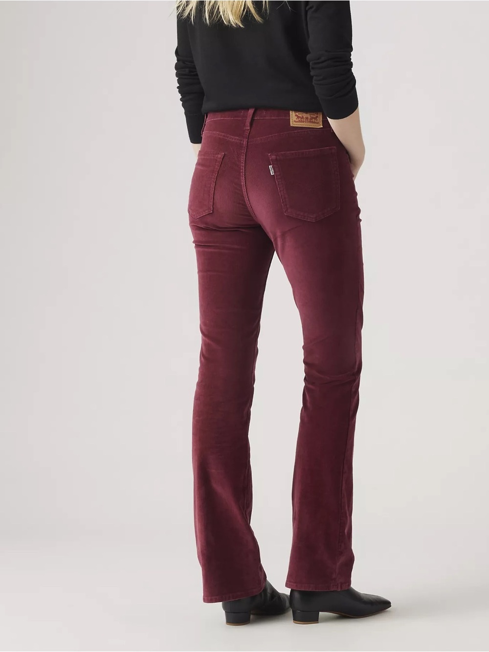 NWT Levi’s Women’s 725 High Rise Bootcut Windsor Wine Red Corduroy Pants 26